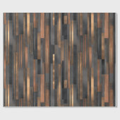 Moderne Koper Brons Glans Abstract Patroon Cadeaupapier (Vlak)