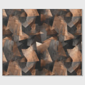 Moderne Koper Brons Glans Abstract Patroon Cadeaupapier (Vlak)