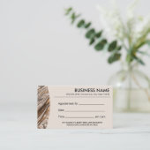 Moderne koper en goudsalon spa afsprakenkaartje (Staand voorkant)