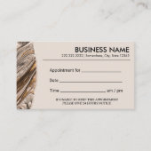 Moderne koper en goudsalon spa afsprakenkaartje (Voorkant)