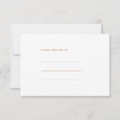 Moderne koper gouden glitters 3 foto collage bruil save the date (Achterkant)