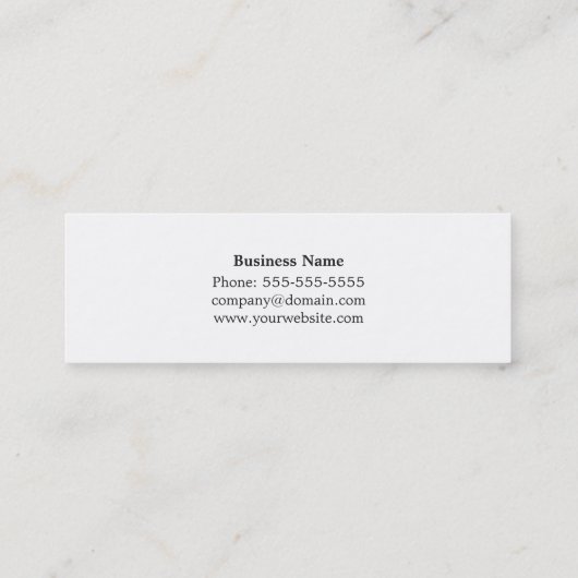 Moderne Koper Grijs Textuur Interieurontwerper Mini Visitekaartje (Achterkant)