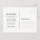 Moderne koperen gouden krabbel | Foto's Sla je dat Aankondigingskaart (Achterkant)