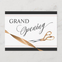Moderne koperen lint schaar Grote opening Uitnodiging Briefkaart