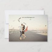 Moderne koppel foto - 3x5 save the date (Achterkant)