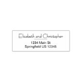 Moderne koppels aangepaste naam retouradres zelfinktende stempel (Design)