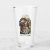 Moderne Koppels Foto Op Maat Glas (Achterkant)