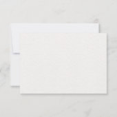 Moderne Koraal Bloemige Trouw RSVP Kaart (Achterkant)