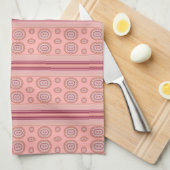 Moderne koraal gepatterd theedoek (Quarter Fold)