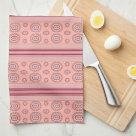 Moderne koraal gepatterd theedoek