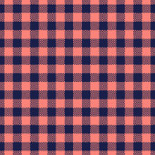 Moderne Koraal Marine Tafelkleed Trendy Plaid Dini