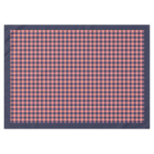 Moderne Koraal Marine Tafelkleed Trendy Plaid Dini (Voorkant (Horizontaal))