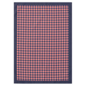 Moderne Koraal Marine Tafelkleed Trendy Plaid Dini (Voorkant)