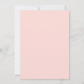 Moderne Koraal Roze Rozen Bloemige Bruiloft Bedankkaart (Achterkant)