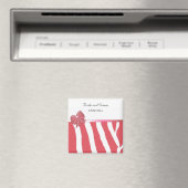 Moderne Koraal Save the Date Magneet (Insitu (Vaatwasser))