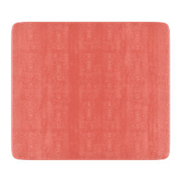 Moderne Koraal Sinaasappel Glas Snijplank 6x7 Inch