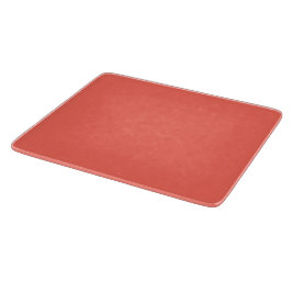 Moderne Koraal Sinaasappel Glas Snijplank 6x7 Inch