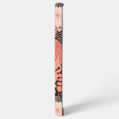 Moderne koraalbloem patroon samsung galaxy hoesje (Linkerkant)