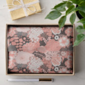 Moderne koraalbloem patroon tissuepapier (Geschenk)