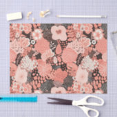 Moderne koraalbloem patroon tissuepapier (Craft)