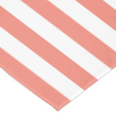 Moderne koraalbrede striptablet tafelkleed (Gekanteld)