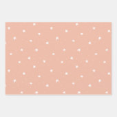 Moderne koraalkleur F1B9A3 Inpakpapier Vel (Voorkant 3)