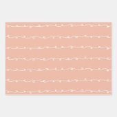 Moderne koraalkleur F1B9A3 Inpakpapier Vel (Voorkant 2)