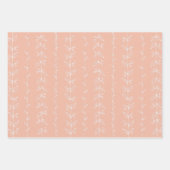 Moderne koraalkleur F1B9A3 Inpakpapier Vel (Voorkant)