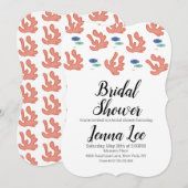 Moderne koraalrif en vis kaart (Voorkant / Achterkant)