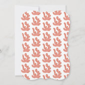 Moderne koraalrif en vis kaart (Achterkant)