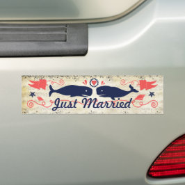  moderne koraalrivierwalvissen bumpersticker