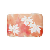 Moderne koraalvleermuis en witte paarse waterverf badmat (Voorkant)