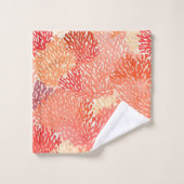 Moderne koralen patroon badhanddoek set bad handdoek (Wasdoekje)