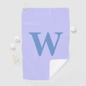 Moderne korenbloem Initiaal letter | Maagdenpalmbl Golfhanddoek (Insitu)