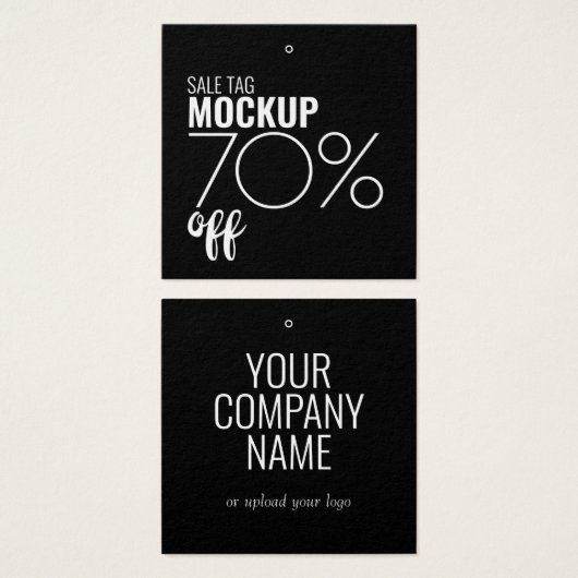 Moderne Korting Verkoop Kleding Hang Label Vierkante Visitekaartjes (Voorkant /achterkant)