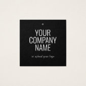 Moderne Korting Verkoop Kleding Hang Label Vierkante Visitekaartjes (Achterkant)