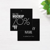 Moderne Korting Verkoop Kleding Hang Label Vierkante Visitekaartjes (Bureau)