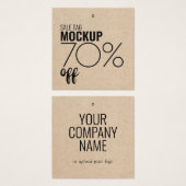 Moderne Korting Verkoop Kleding Hang Label Vierkante Visitekaartjes (Voorkant /achterkant)