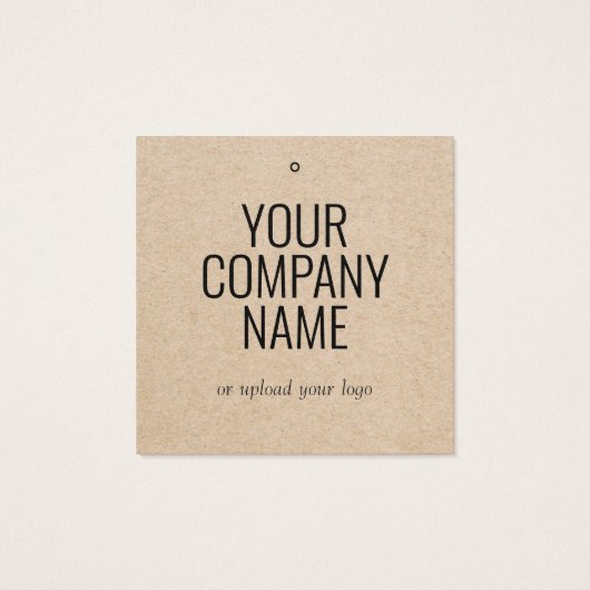 Moderne Korting Verkoop Kleding Hang Label Vierkante Visitekaartjes (Achterkant)