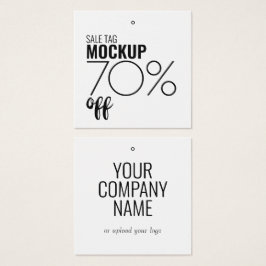 Moderne Korting Verkoop Kleding Hang Label Vierkante Visitekaartjes