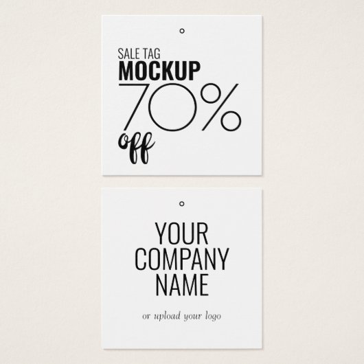 Moderne Korting Verkoop Kleding Hang Label Vierkante Visitekaartjes (Voorkant /achterkant)