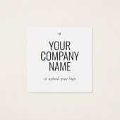 Moderne Korting Verkoop Kleding Hang Label Vierkante Visitekaartjes (Achterkant)