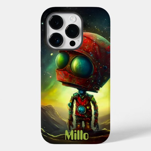 Moderne kosmische buitenaardse nevel reis, monogra Case-Mate iPhone case (Achterkant)