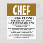 Moderne, koude, koude, kookklassen Adverteren Flyer (Voorkant)