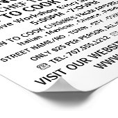 Moderne, koude, koude, kookklassen Adverteren Poster (Hoek)