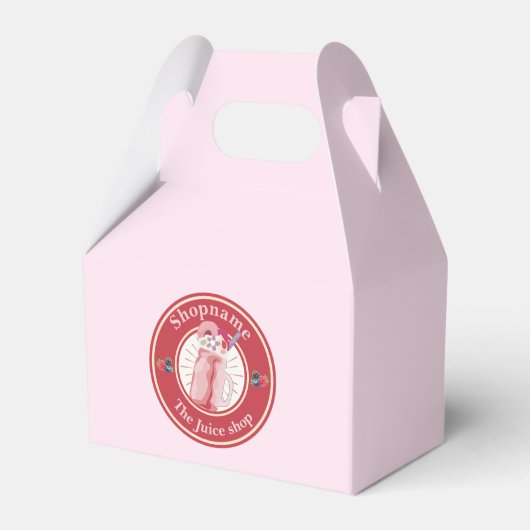 Moderne koude smoothies fruit Juice winkel persone Bedankdoosjes (Voorkant Zijde)