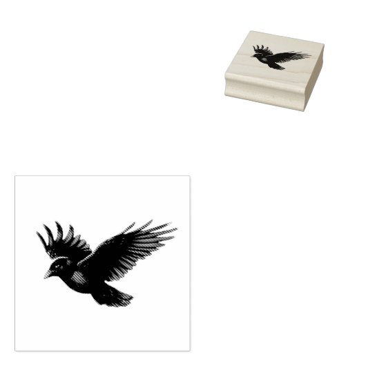 Moderne  kraai rubberstempel (Gestempeld)