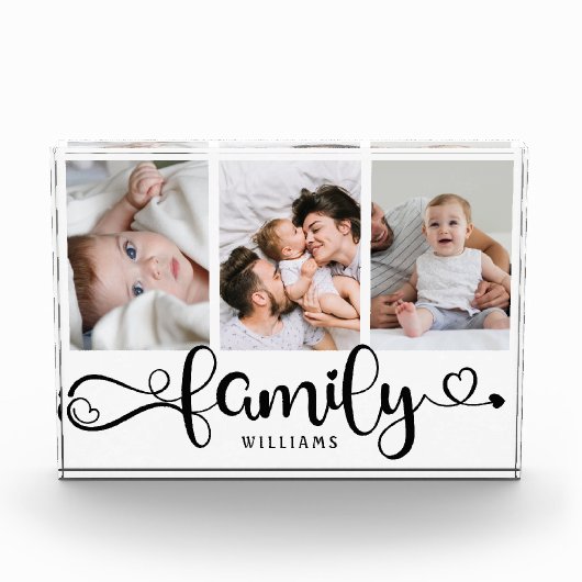 Moderne kraampje voor script, eenvoudige elegante  fotoblokken (Voorkant)