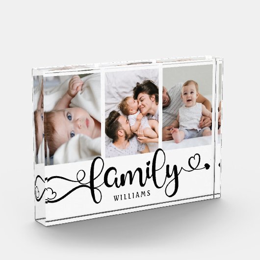 Moderne kraampje voor script, eenvoudige elegante  fotoblokken (Links)