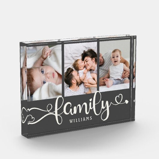 Moderne kraampje voor script, eenvoudige elegante fotoblokken (Links)